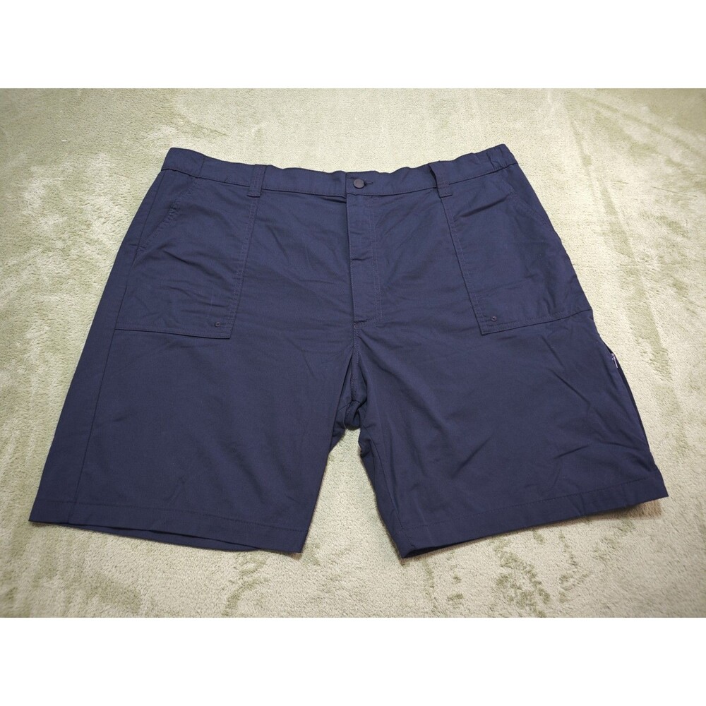 Wrangler Mens Outdoor Seneca Shorts Sz 44 Blue Hiking Trail Stretch Utility 9"
